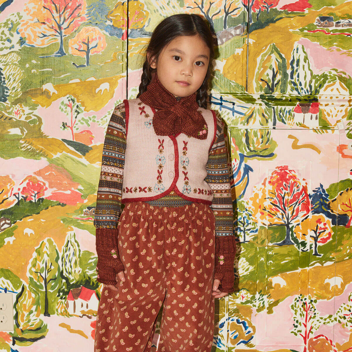 Floret Fernando Vest in Candyfloss by Misha & Puff