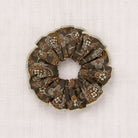 Hair Scrunchie in Bark Calico Hearts by Misha & Puff