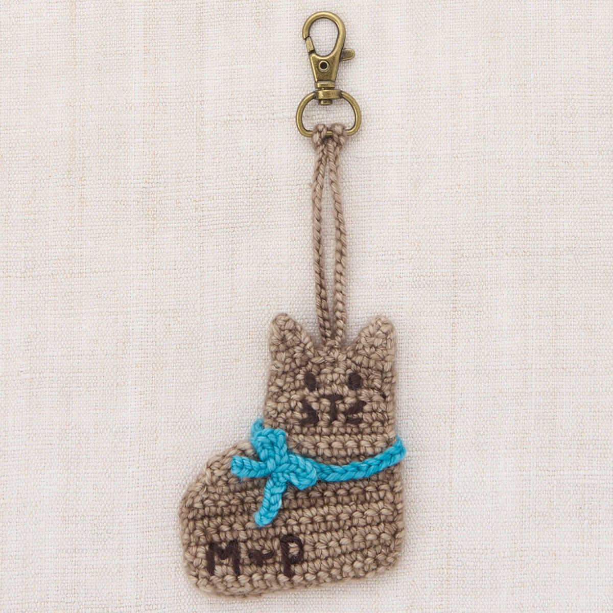 Kitten Bag Charm in Brut by Misha & Puff