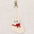 Kitten Bag Charm in Winter Cream by Misha & Puff