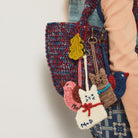 Kitten Bag Charm in Winter Cream by Misha & Puff