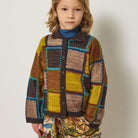 Ladder Square Cardigan in Bark by Misha & Puff