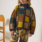 Ladder Square Cardigan in Bark by Misha & Puff