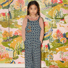 Overall in Moonlight Railroad Floral by Misha & Puff