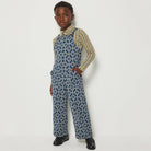 Overall in Moonlight Railroad Floral by Misha & Puff