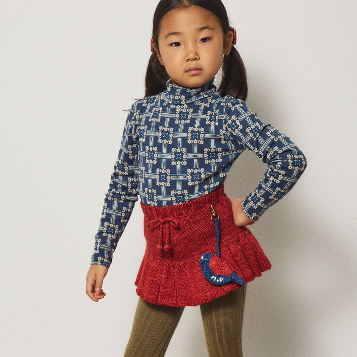 Skating Pond Skirt in Garnet by Misha & Puff