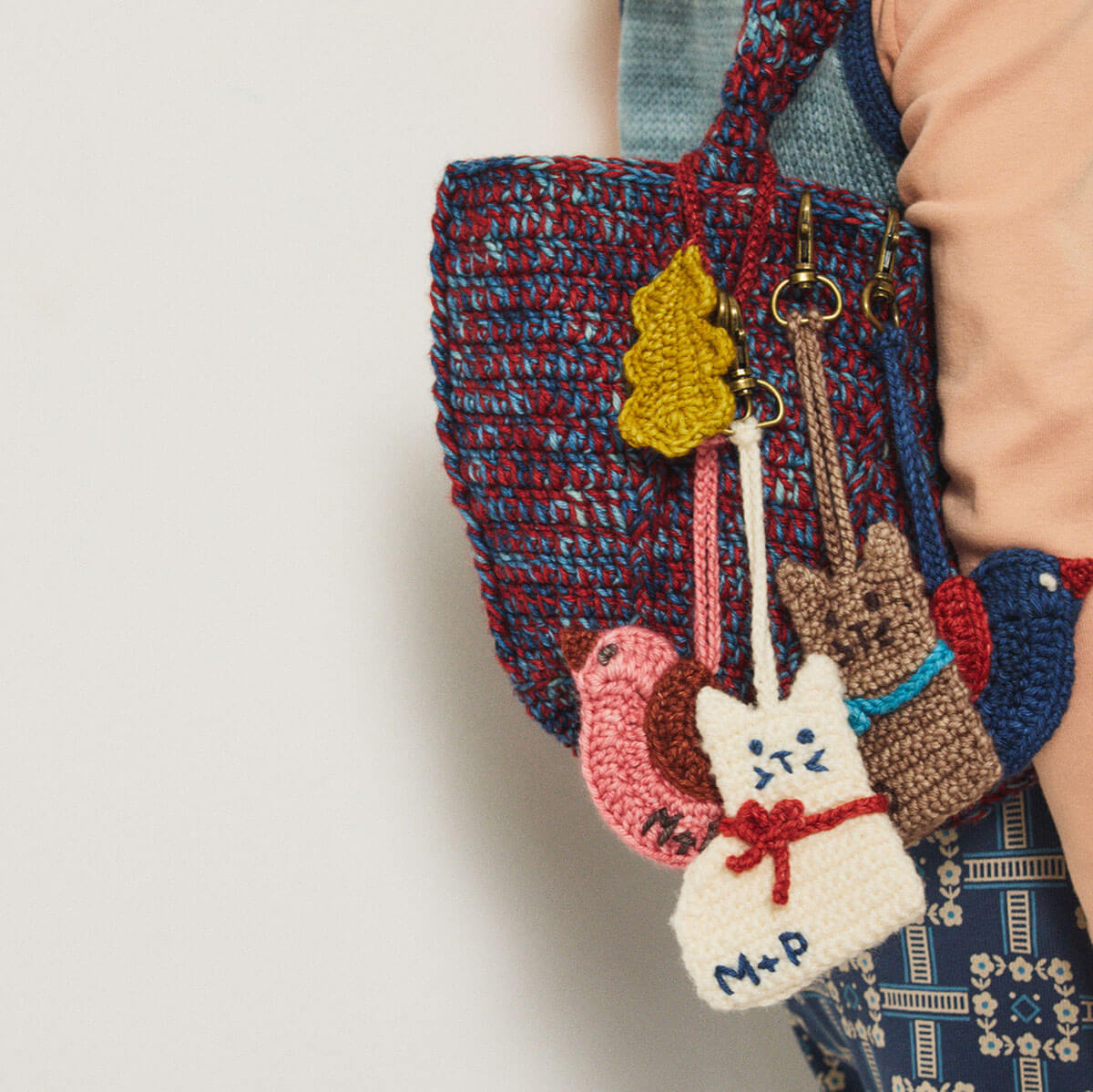 Songbird Bag Charm in Macaron by Misha & Puff