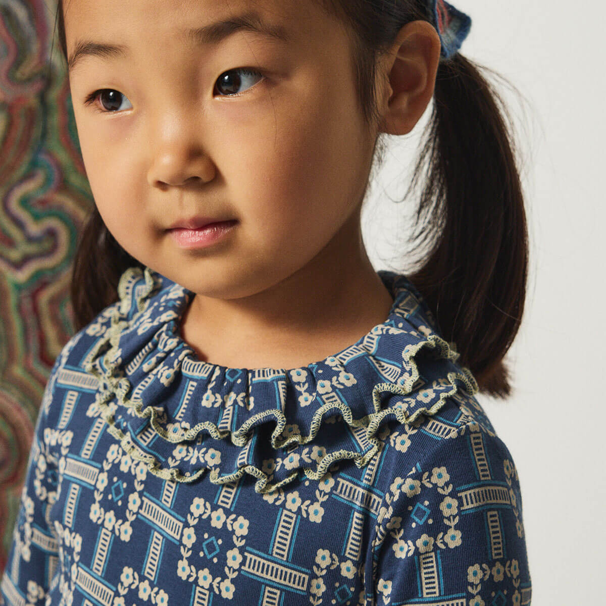 Sweetheart Top in Moonlight Railroad Floral by Misha & Puff