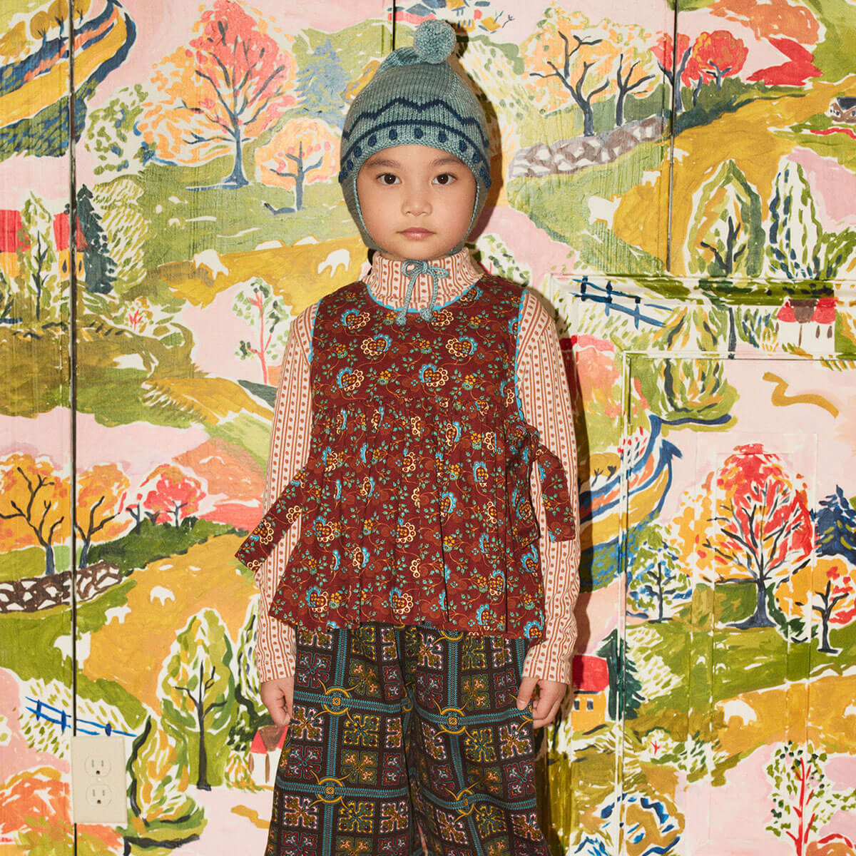 Turtleneck in Candyfloss Little House Floral by Misha & Puff