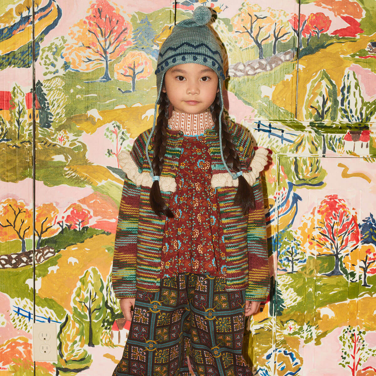 Turtleneck in Candyfloss Little House Floral by Misha & Puff