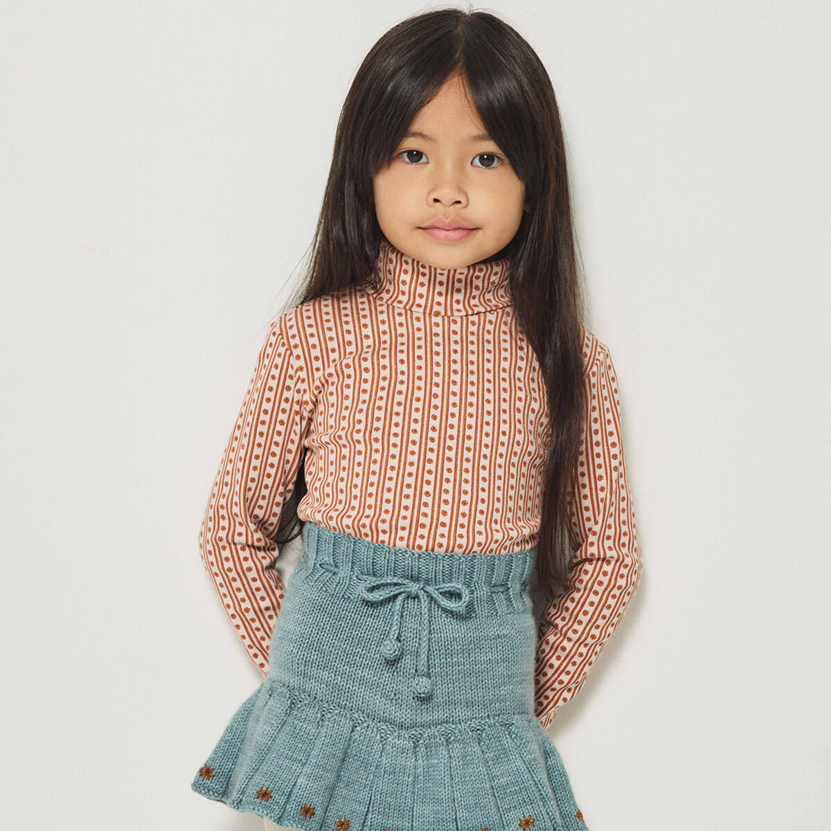 Turtleneck in Candyfloss Little House Floral by Misha & Puff