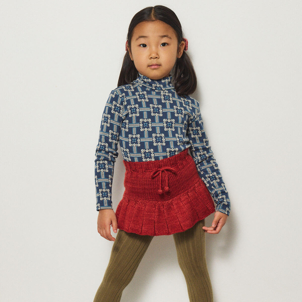 Turtleneck in Moonlight Railroad Floral by Misha & Puff