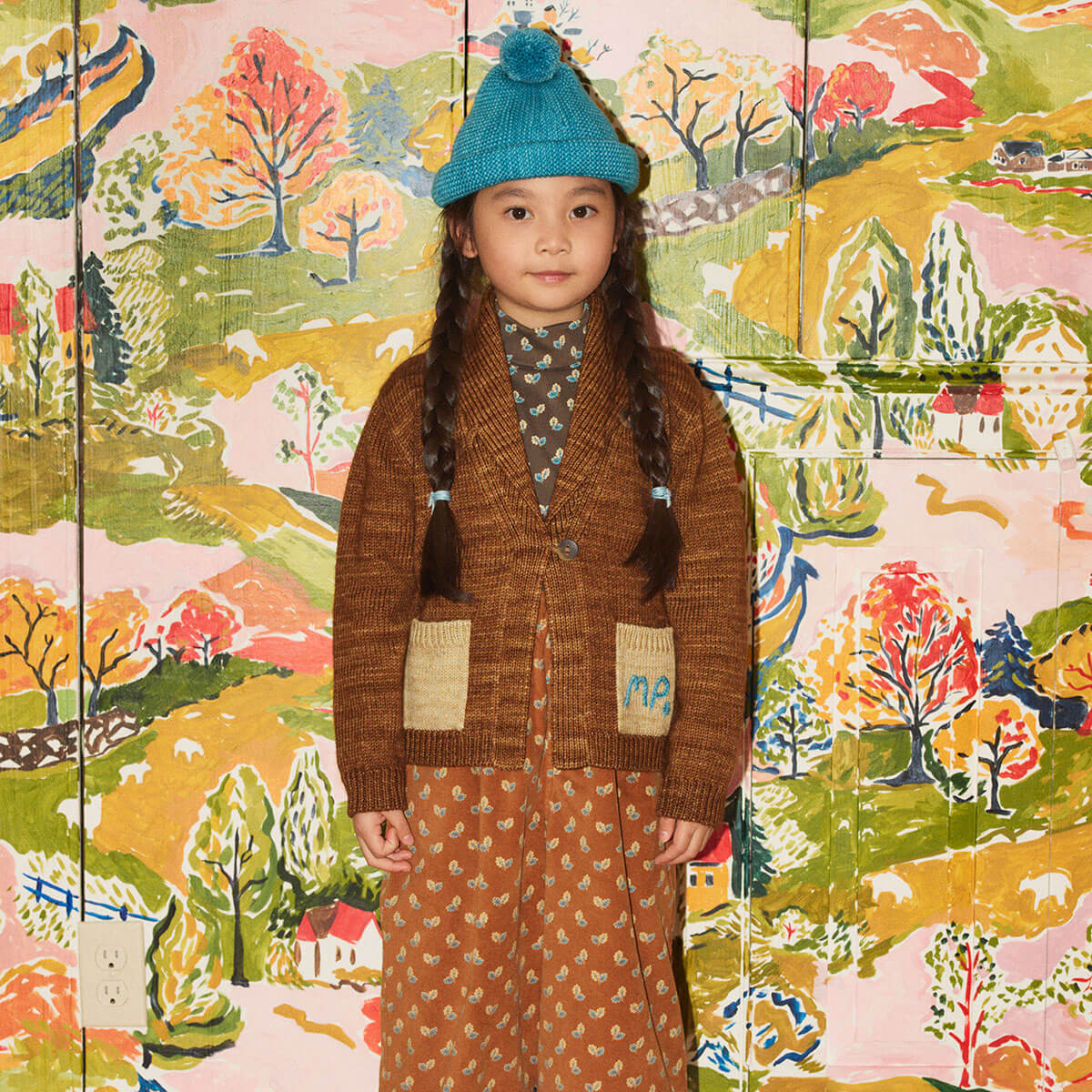 Yearling Shawl Collar Cardigan in Acorn by Misha & Puff