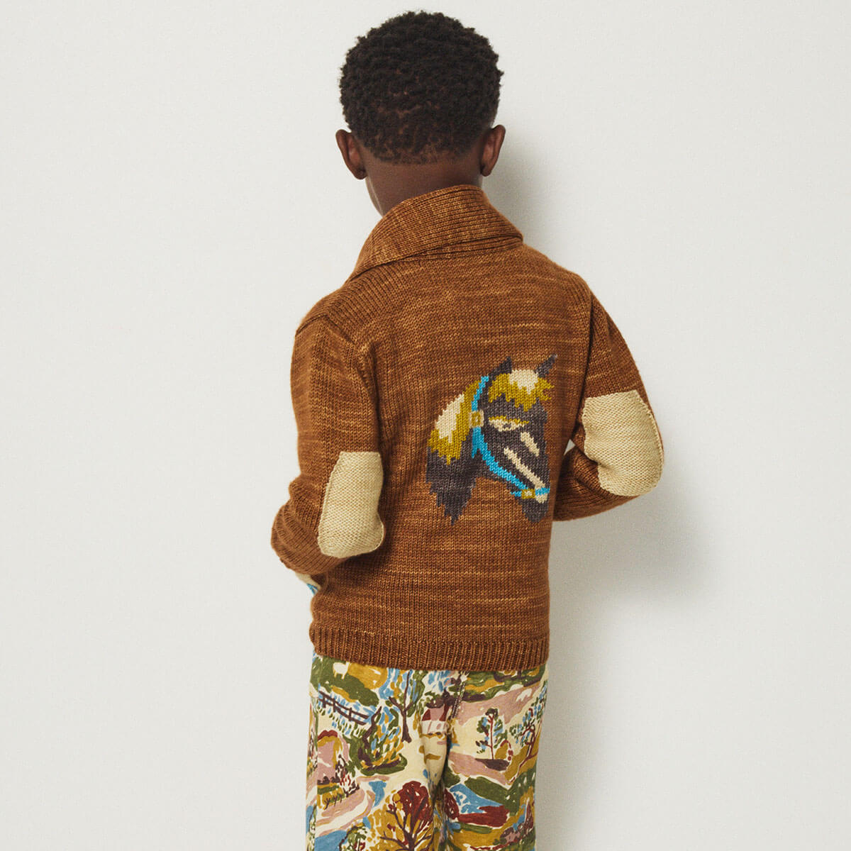 Yearling Shawl Collar Cardigan in Acorn by Misha & Puff