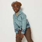 Zig Zag Cardigan in Slate by Misha & Puff