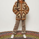 Zig Zag Snowy Day Legging in Brut by Misha & Puff