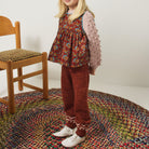 Zig Zag Snowy Day Legging in Cedar by Misha & Puff