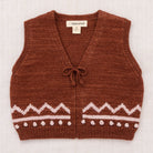 Zig Zag Vest in Cedar by Misha & Puff