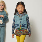 Zig Zag Vest in Slate by Misha & Puff