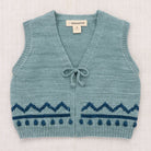 Zig Zag Vest in Slate by Misha & Puff