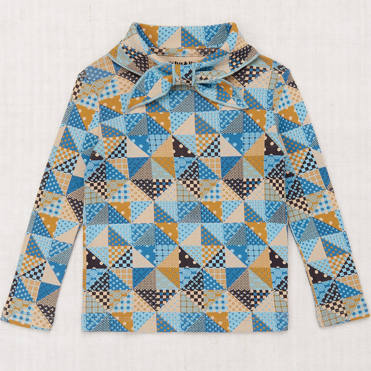 Scout Top in Lake Patchwork by Misha & Puff – Junior Edition