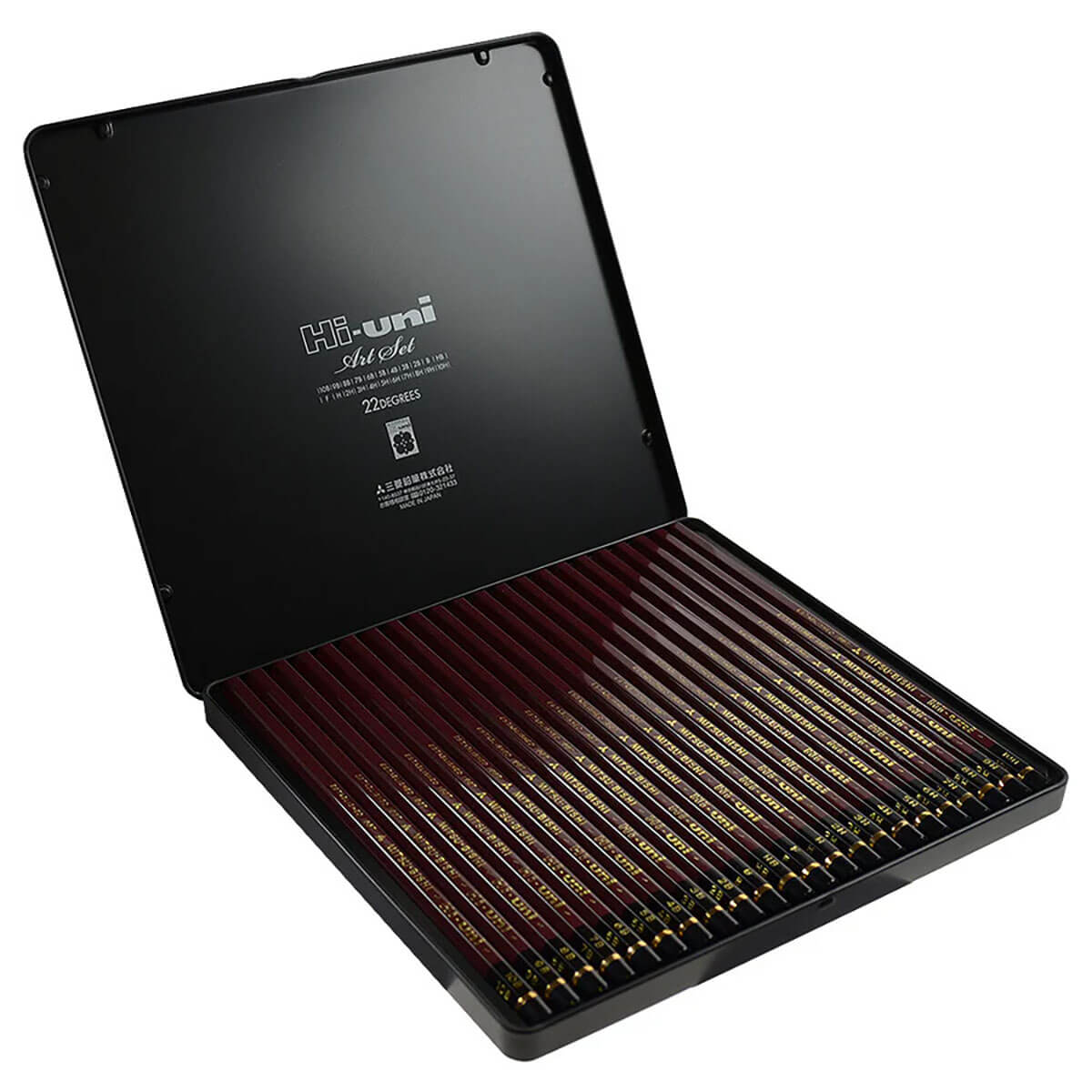Hi-Uni Pencil Art Set 22 Grades by Mitsubishi