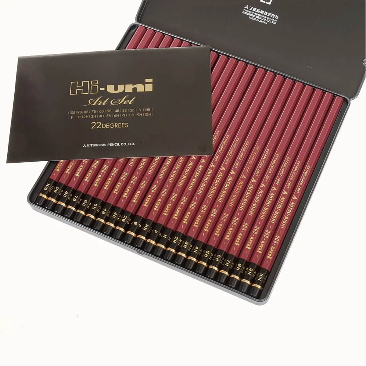 Hi-Uni Pencil Art Set 22 Grades by Mitsubishi