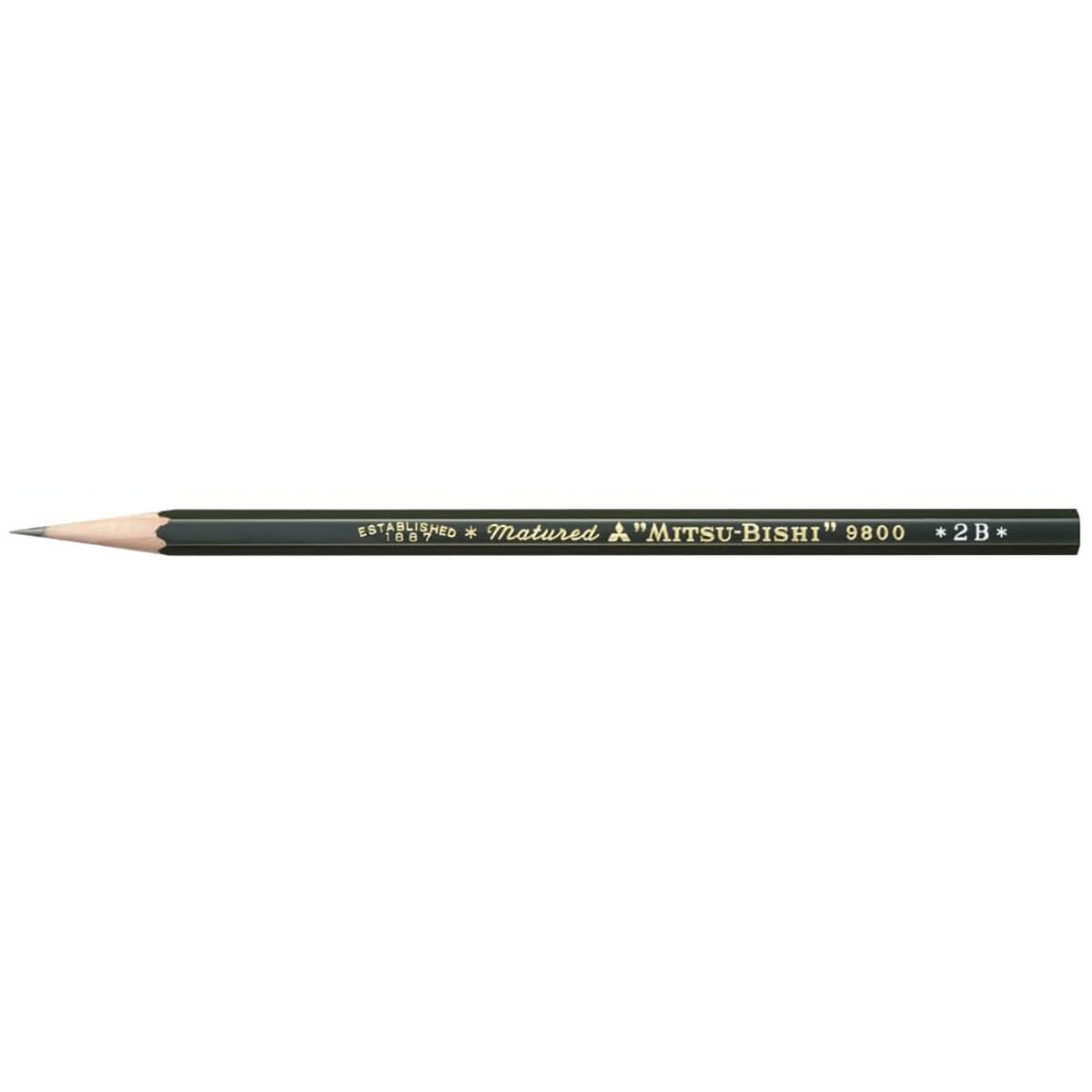 Mitsubishi 2B 9800 Pencil (Single) by Mitsubishi