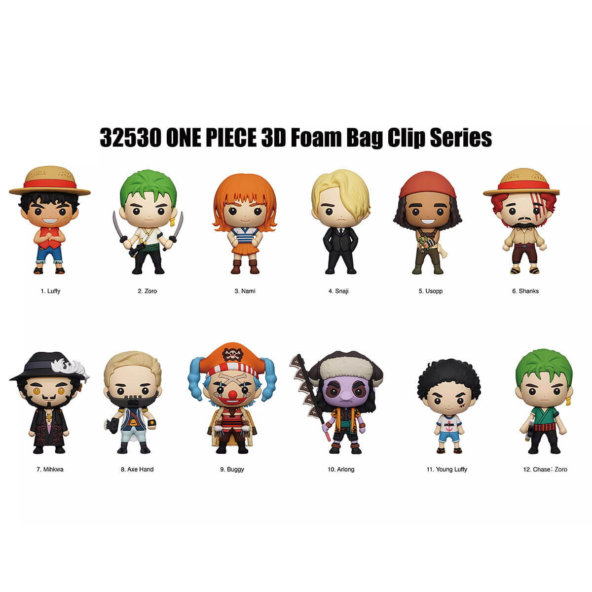 One Piece Series 1 Blind Bag Figural Bag Clip by Monogram – Junior