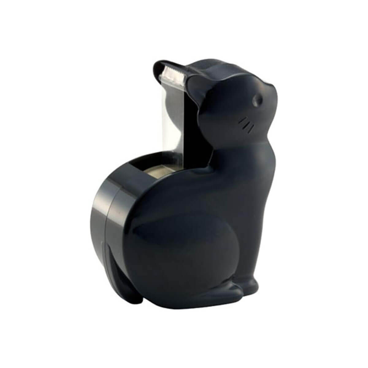 Cat Tape Dispenser in Black by Nichiban Japan
