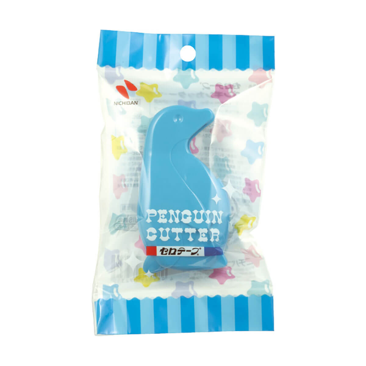 Penguin Tape Dispenser in Aqua Blue by Nichiban Japan