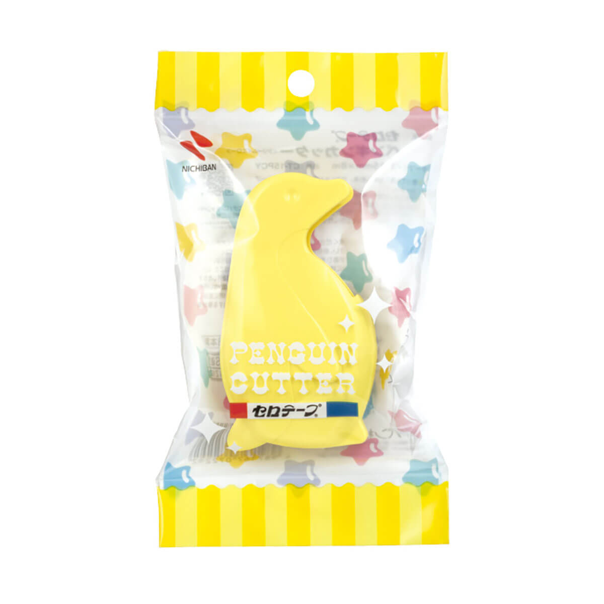 Penguin Tape Dispenser in Cream Yellow by Nichiban Japan