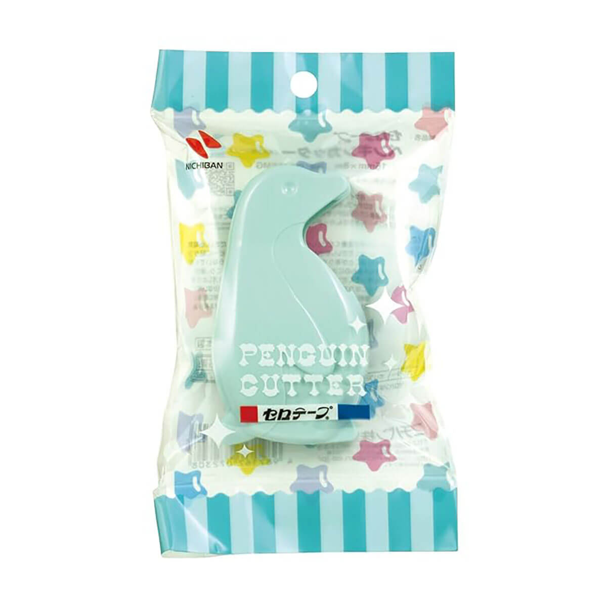 Penguin Tape Dispenser in Mint Green by Nichiban Japan
