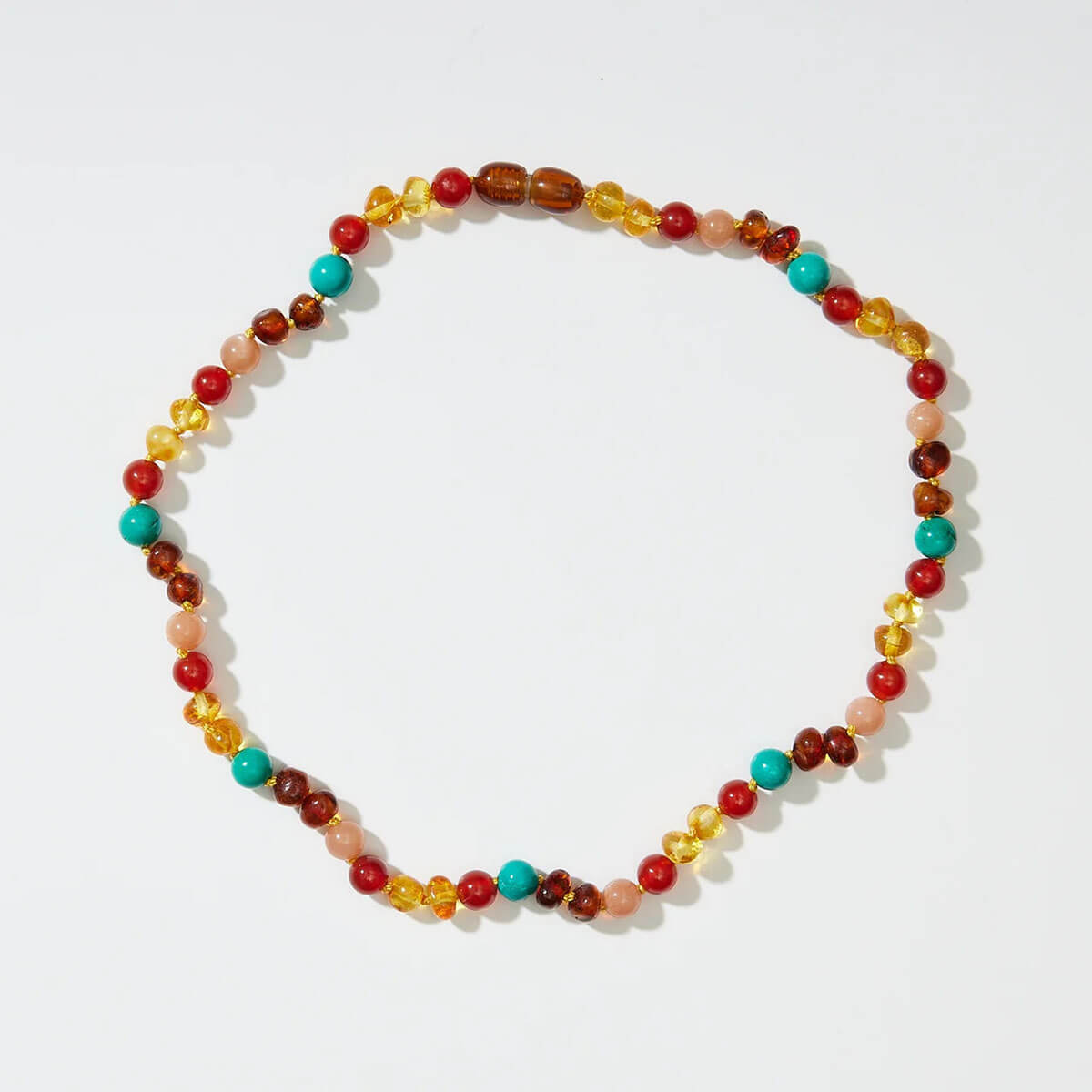 Maya Kids Necklace in Sunstone & Carnelian by Nirrimis