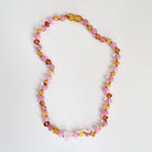 Bondi Kids Necklace in Cherry Quartz And Amber by Nirrimis