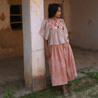Bulle Top in Beige / Pink by Ode The Label