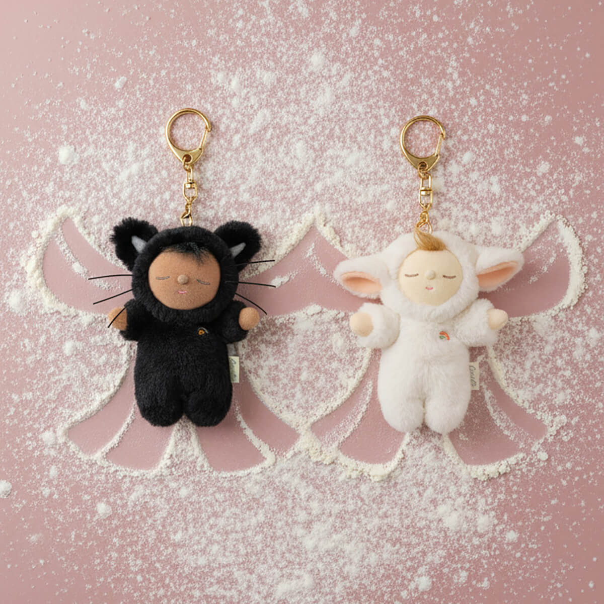 ゆきそら様　3点セット　ヌビバック＆ポーチ＆チャーム　コヤンイサムチョン　ルミ Nox Cat Cozy Dinkum Bag Charm by Olli Ella – Junior Edition
