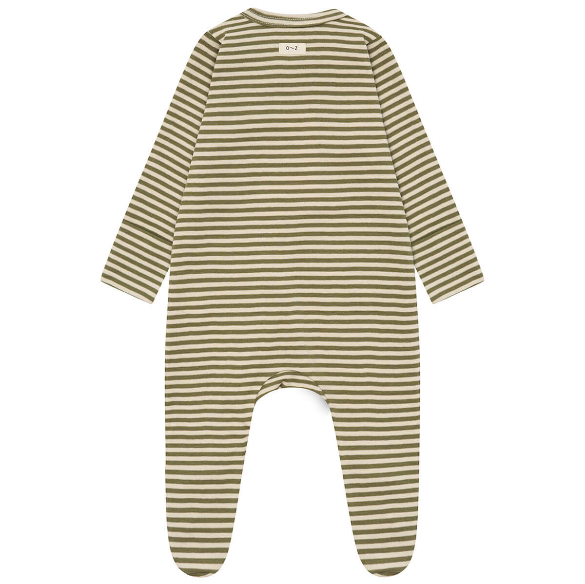 Fern Stripes Zip Sleepsuit by Organic Zoo