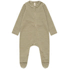 Fern Stripes Zip Sleepsuit by Organic Zoo