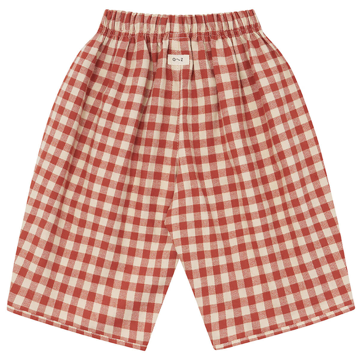 Paprika Gingham Barrel Pants | Organic Zoo | Junior Edition