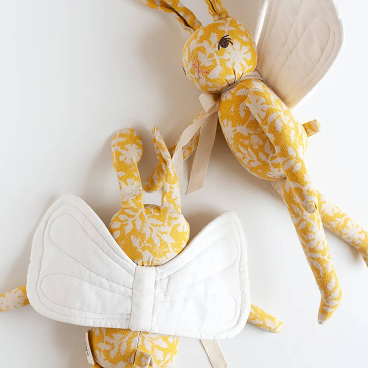 Winged Rabbit in Sunshine Floral by Polka Dot Club – Junior Edition