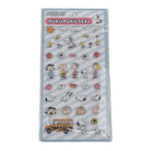 Snoopy & Friends Roller Skating Pukupuku Puffy Seal Stickers by Peanuts