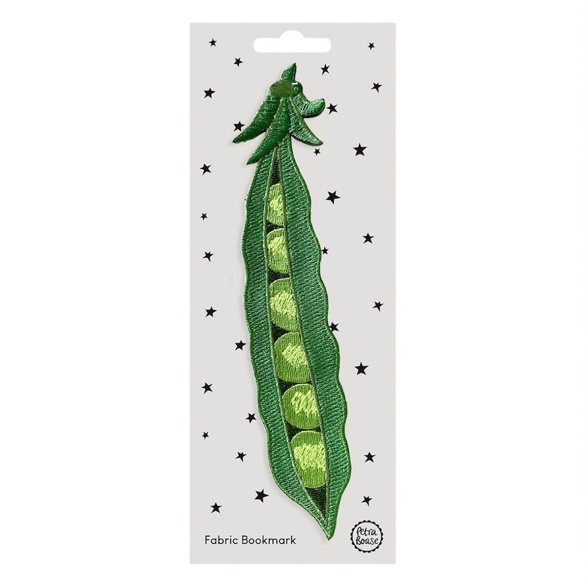 Pea Pod Fabric Bookmark by Petra Boase