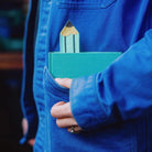 Retro Pencil Fabric Bookmark in Aqua by Petra Boase