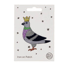Pigeon Iron On Patch by Petra Boase