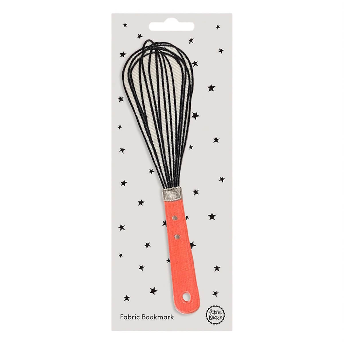 Retro Whisk Fabric Bookmark by Petra Boase