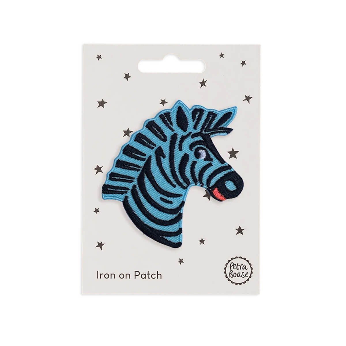 Zebra Iron On Patch by Petra Boase