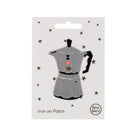 Moka Coffee Pot Iron On Patch by Petra Boase