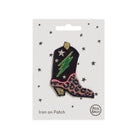 Cowboy Boot Iron On Patch by Petra Boase