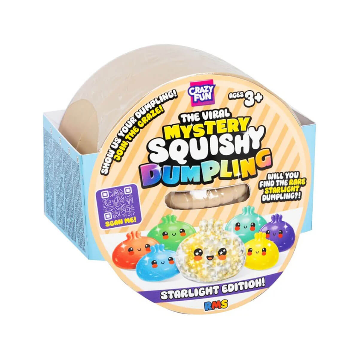 Original Viral Mystery Squishy Dumpling Starlight Edition by Crazy Fun From RMS